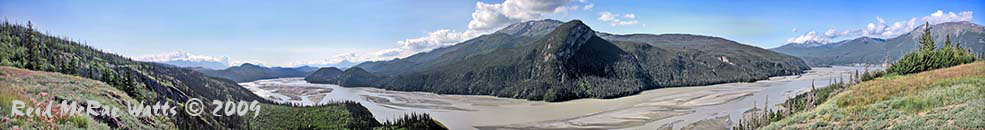 Chitina River Panorama, Wrangell-St.Elias NP - Available as pano up to 60" wide.  Call for details.